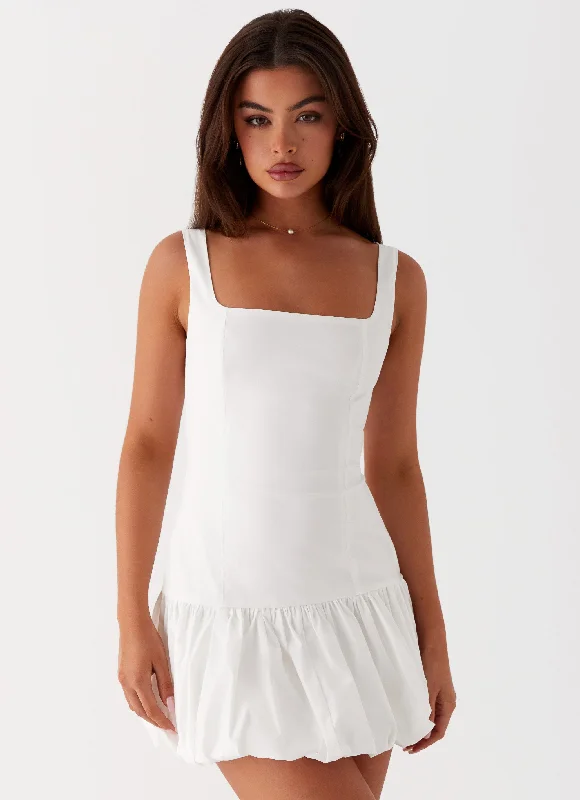 Casual Fashion Chic Urban Fashion Look Lexy Mini Dress - Ivory