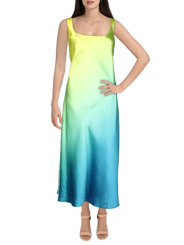 Special Offers Nordic Minimalist Home Look Womens Satin Ombre Midi Dress