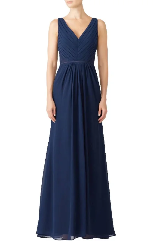 Durable Fashion Picks Vintage Retro Party Wear Amelia Gown In Blue