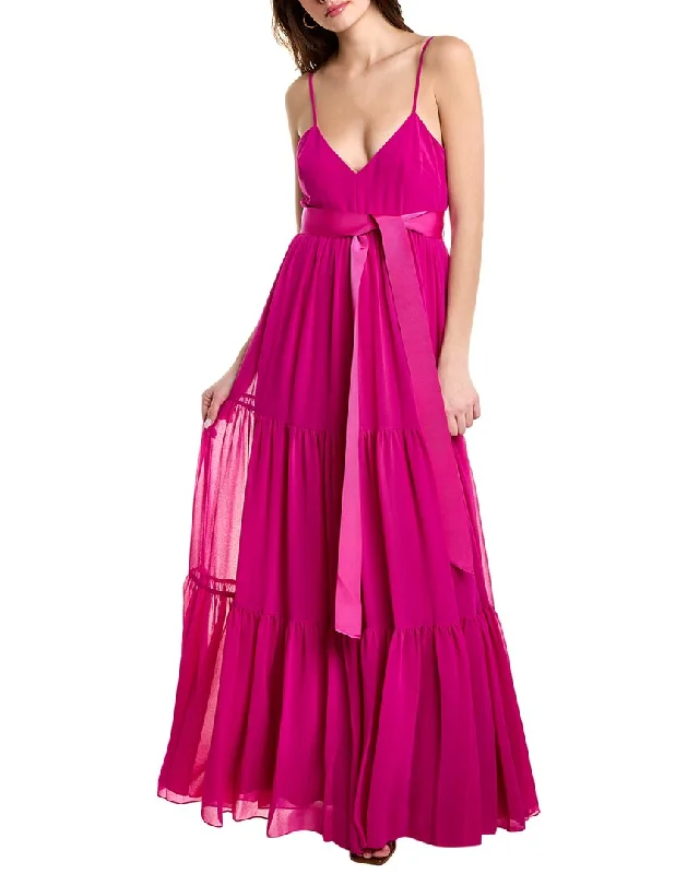 Vintage-Inspired Style Offers Feminine Elegance Badgley Mischka Tiered Gown