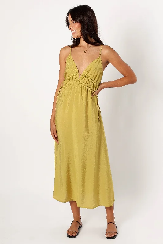 Explore What'S New Formal Outfit Layton Midi Dress - Olive