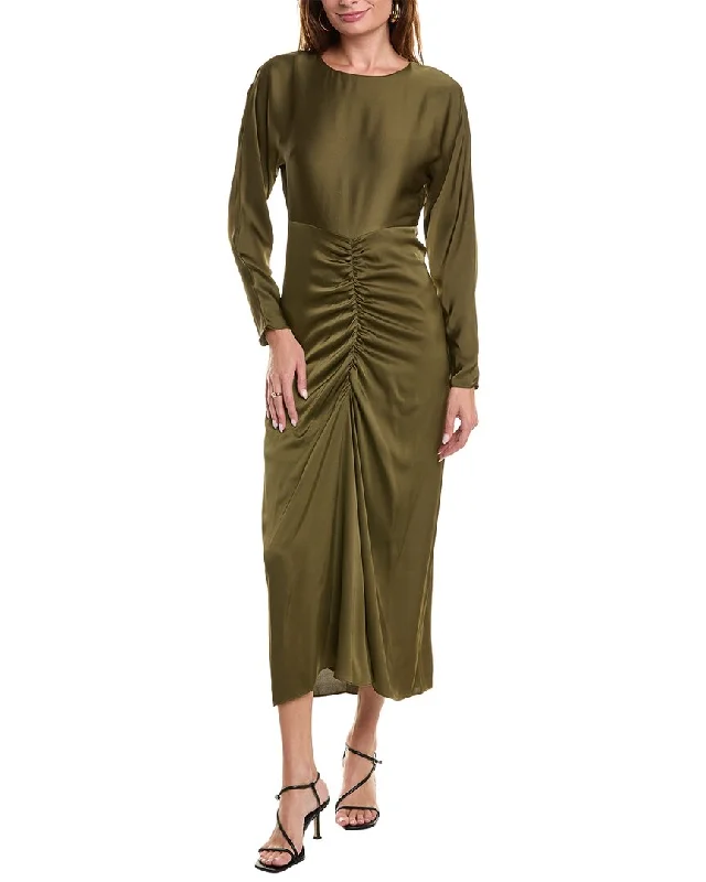 Fast Fashion Favorites Elegant Contour Taylor Satin Maxi Dress