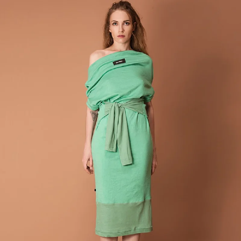 Massive Savings Limited - Edition Drops Hot Girl Minty Manifold Reversible Midi Dress By GUZUNDSTRAUS