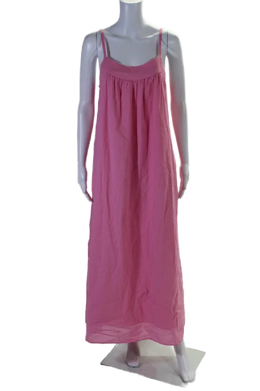 Fashion-Forward Refined Look Xirena Womens Rose Cotton Square Neck Sleeveless Cami Poplin Dress