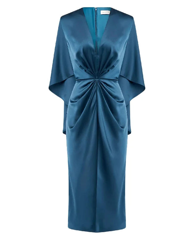 Unbeatable Deals Save on Classic Elegant Styles Tomi Dress In Satin Jasper