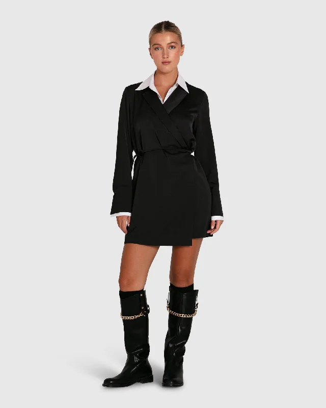 Special Offer For You Limited - Stock Make Me Feel Layered Shirt Dress