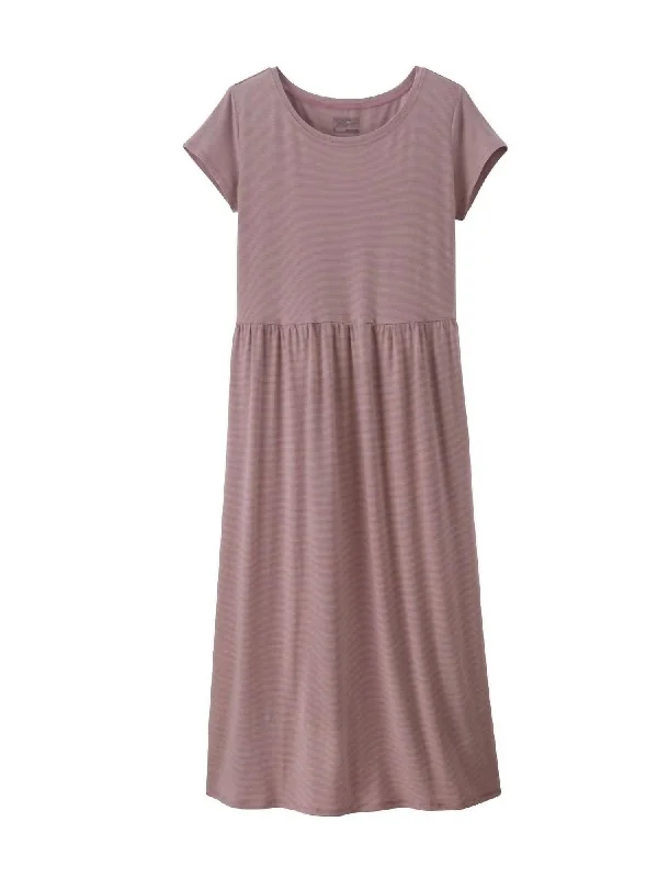 Exclusive Sale Elegant Contour Women's Kamala T-Shirt Dress In Evening Mauve