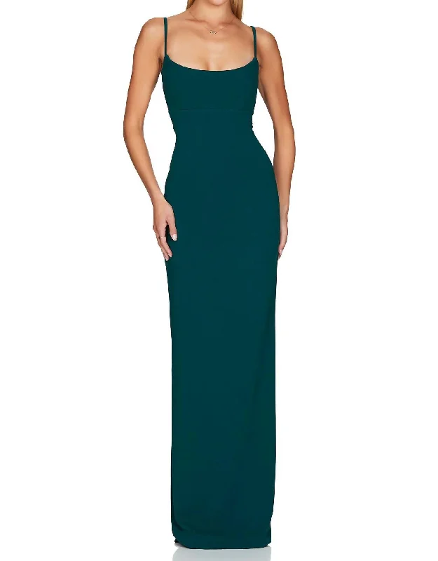 Stylish Savings Effortless Grace Nookie Bailey Gown In Teal