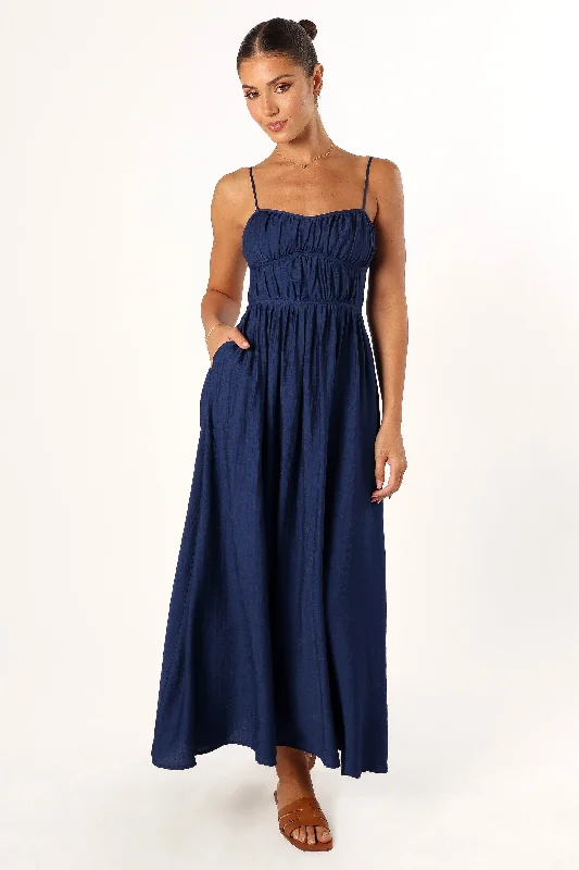 New Styles Just In Flash Sale Kelani Luxi Midi Dress - Navy