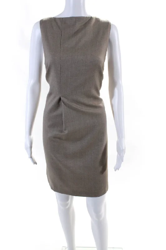 Sophisticated Style Offers Casual Weekend Relaxed Style Pia Wood Womens Wool Sleeveless Dress Bark Brown