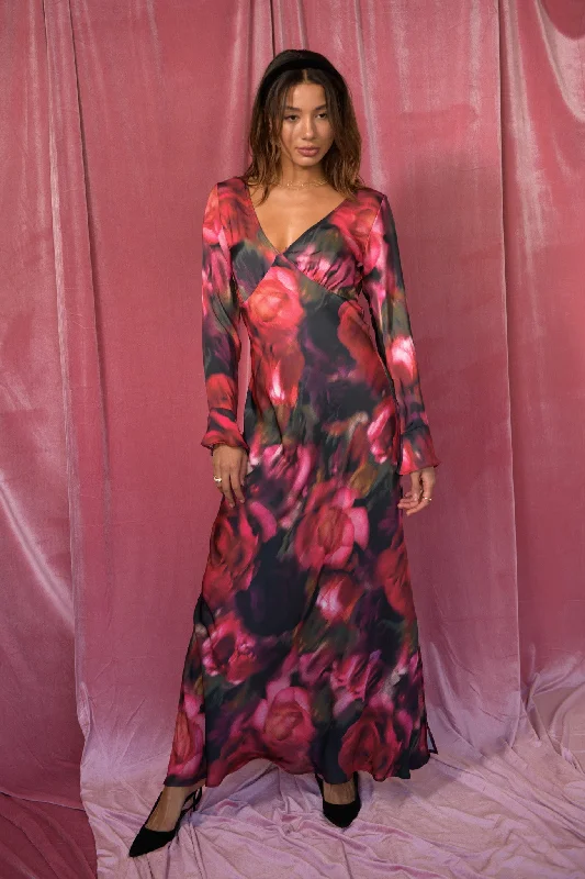 Huge Markdowns Weekend Special Massie Maxi Dress Satin - Amour