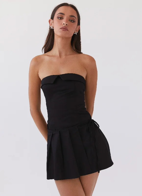 Refined Fashion Sale Feminine Charm Calling The Shots Mini Dress - Black