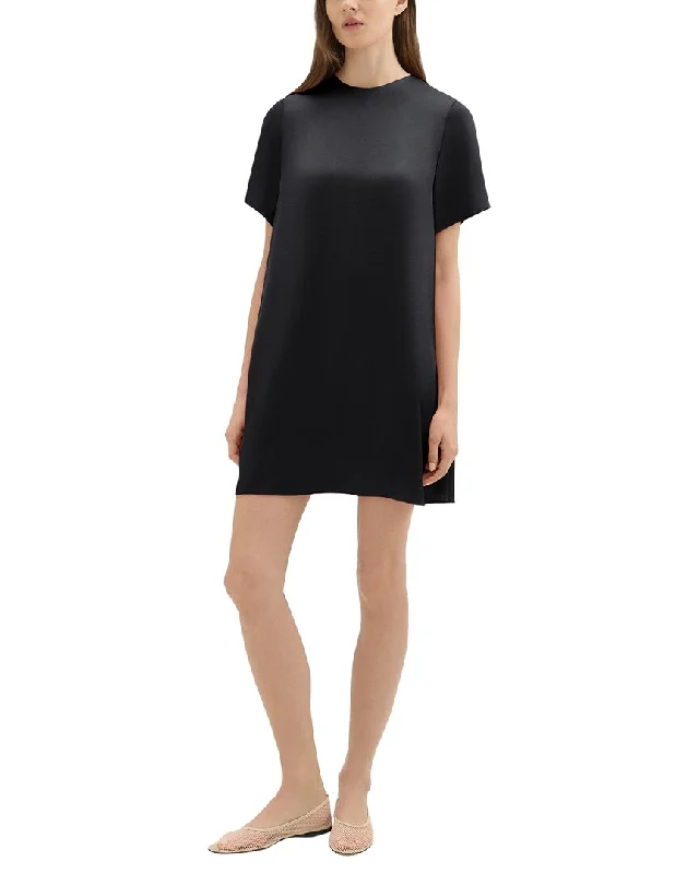 Top Deals Minimalist Office - Ready Style Theory Satin T-Shirt Dress