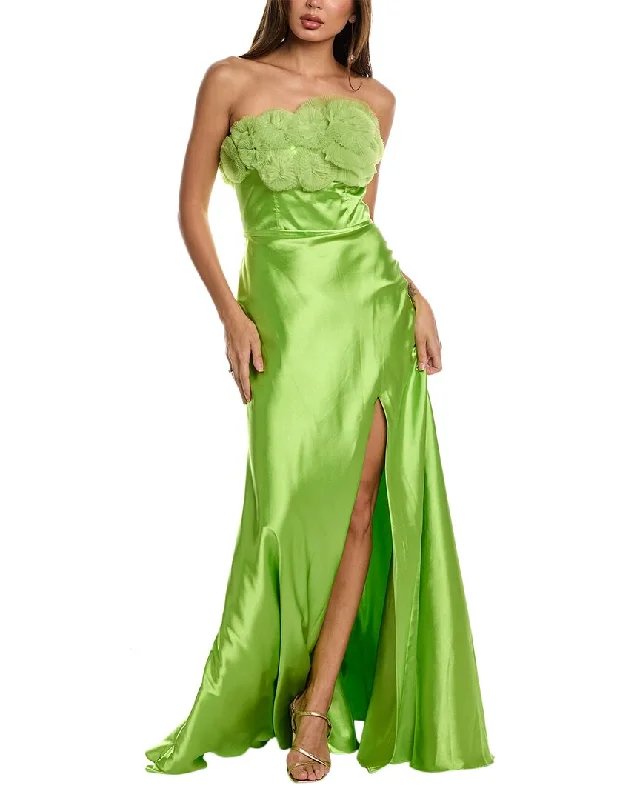 Shop Sale Items Graceful Drape Rene Ruiz Satin Gown