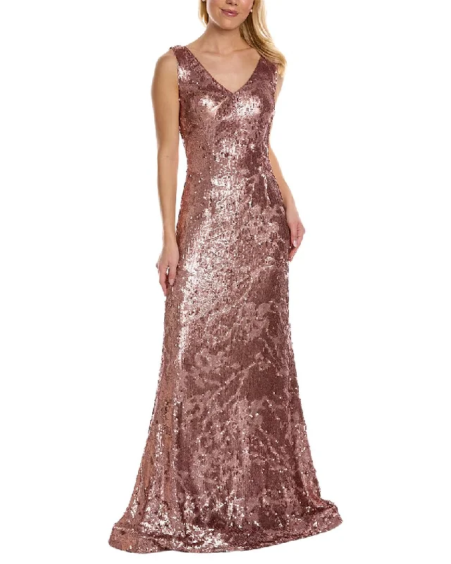 Limited Stock Minimalist Elegant Rene Ruiz Sequin Gown