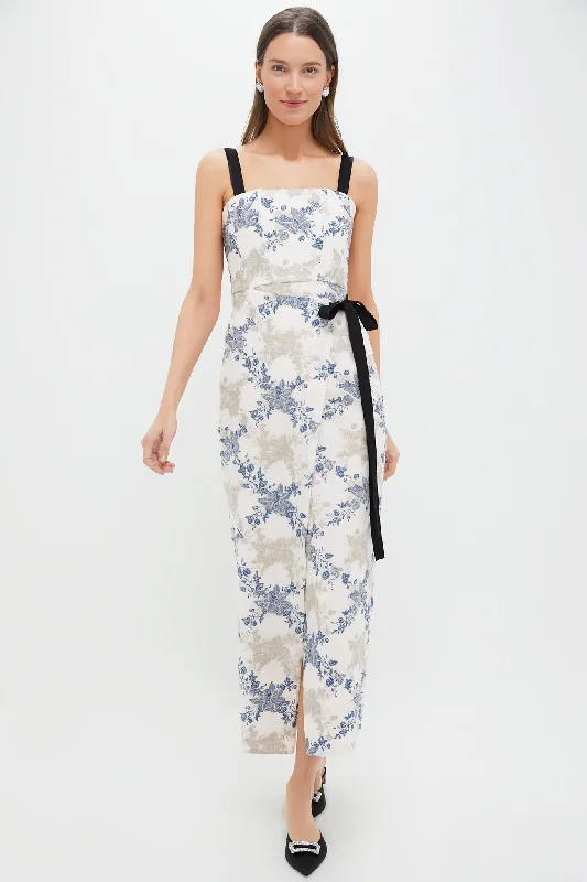 Holiday Attire Sale Feminine Soft - Hued Look Bougainvillea Cinefila Maxi Dress