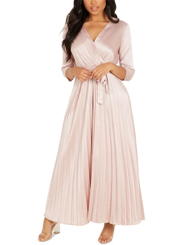 Chic Style, Always In Vogue Effortless Comfort Womens Satin Long Maxi Dress