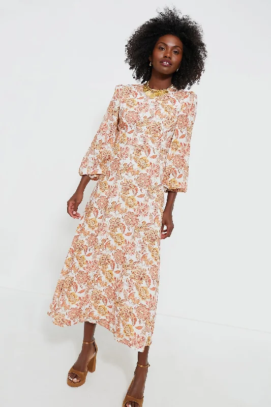 New Season Fashion Preview Classic Appeal Saffron Floral Sophia Maxi Dress