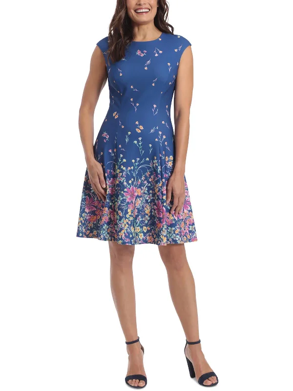 Stay Ahead In Style Limited - Edition Drops Womens Floral Print Crepe Midi Dress