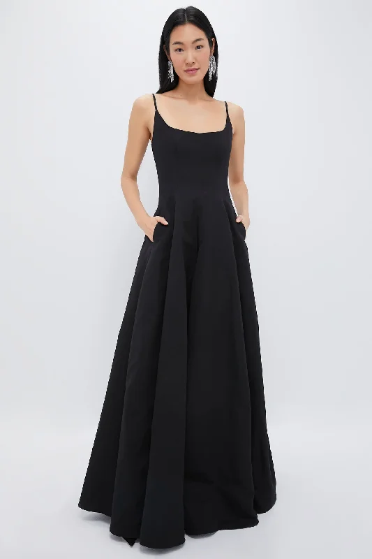 Trendy Threads Everyday Glamour Black Joy Maxi Dress