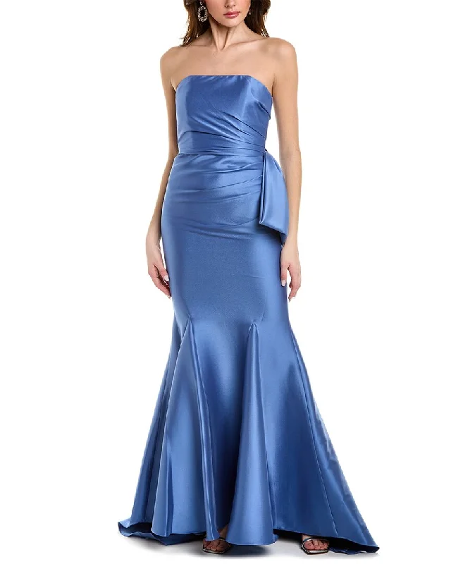 Casual Chic Deals Urban Sophistication Badgley Mischka Bow Gown