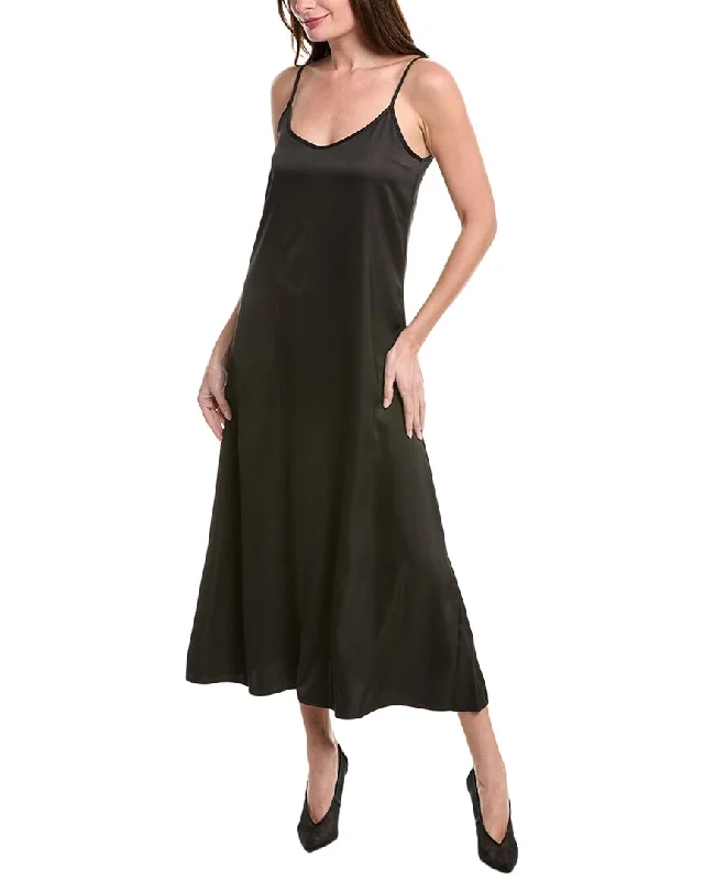 Avant-Garde Style Promotions Feminine Grace POINT Satin Slip Dress