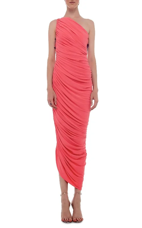 Fashionista Sale Dreamy Draping Diana Gown in Papaya