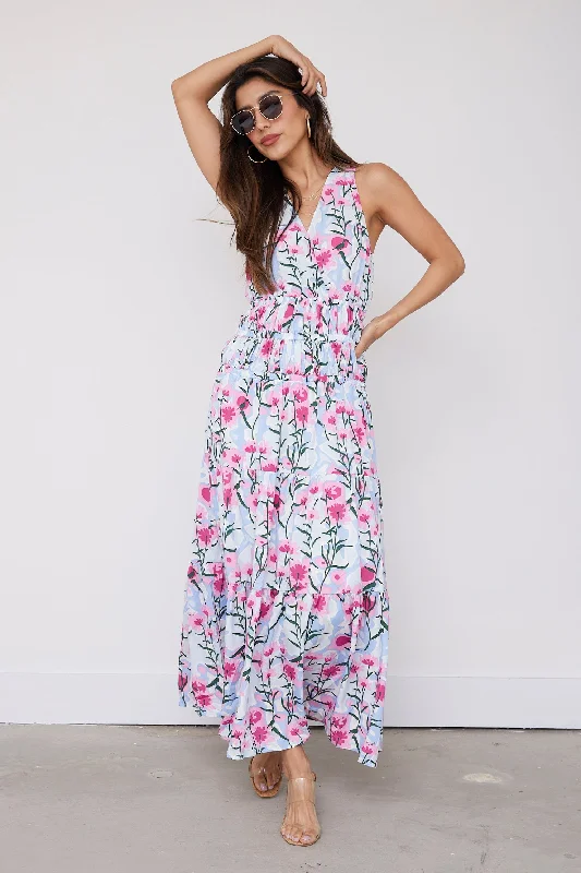 Easy Elegance Sales Chic Allure SALE - Sydney Floral Print Maxi Dress