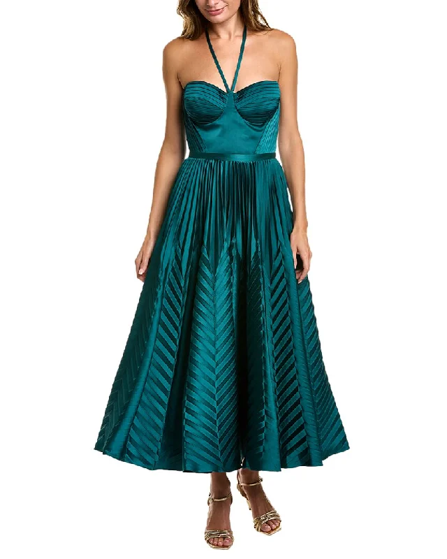 Enjoy Discount Feminine Soft - Hued Look Marchesa Notte Pleated Gown