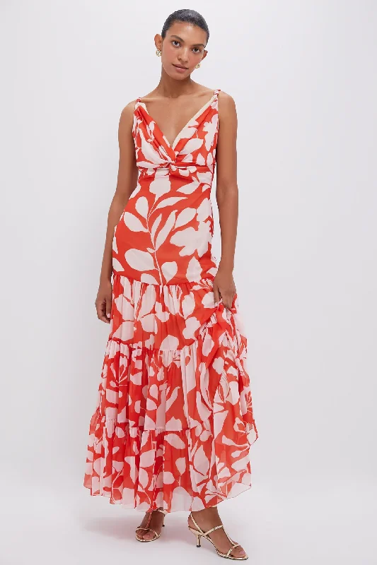 Summer Deals Weekend Special Orange Namorar Maxi Dress