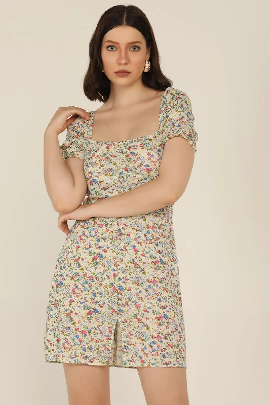 Sleek Style Discounts Classic Timeless Elegant Style Ditsy Floral dress