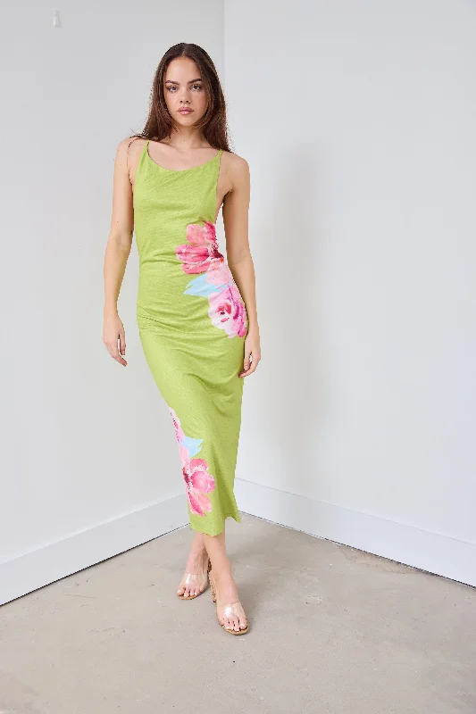 Timeless Elegance Sale Elevated Style SALE - Mora Floral Print Midi Dress