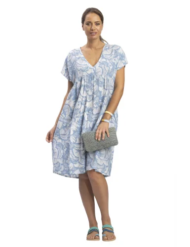 Ends Soon Grab Romantic Date - Night Styles Now Georgia Dress Pale Blue Floral