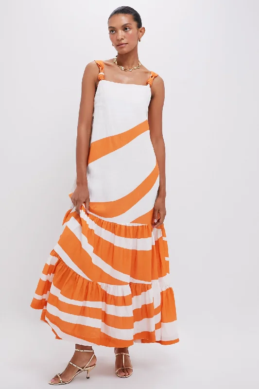 Hot Deals Save on Classic Elegant Styles Tangerine Muito Voce Maxi Dress