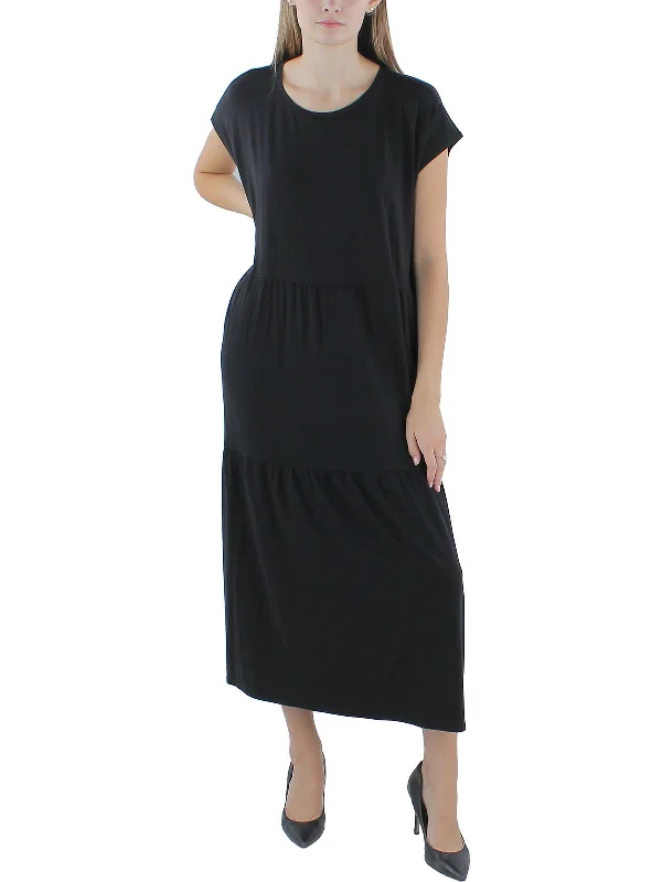 Playful Fashion Offers Sophisticated Cut Womens Tencel T-Shirt Dress