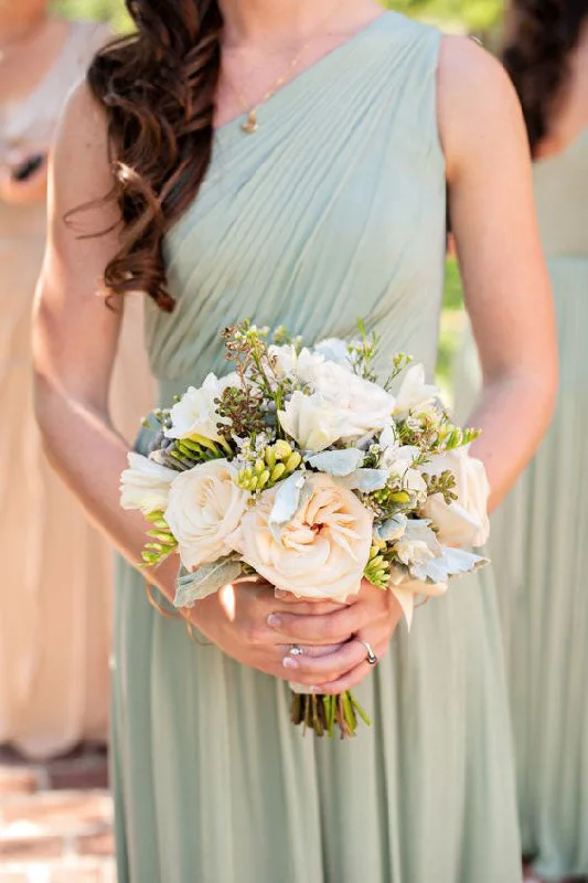 Hot Brand Discounts Limited - Edition Drops One Shoulder Mint Green Ruched Long Bridesmaid Dress