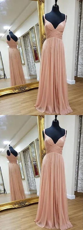 Gift Ideas Timeless Elegant Chiffon Sleeveless V-neck Prom Dresses    cg20306