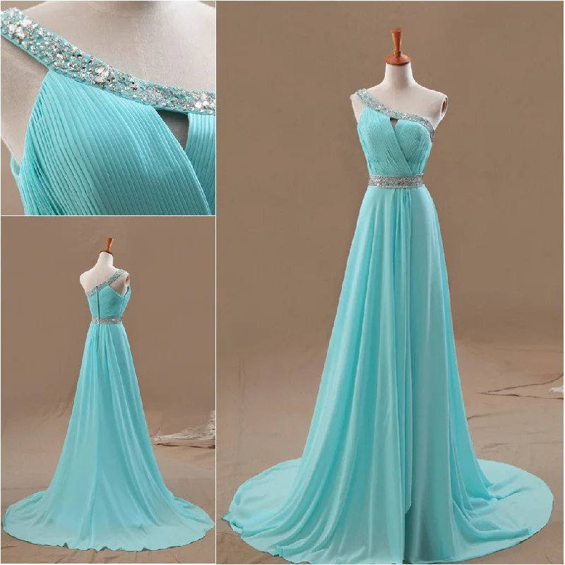 Unleash Your Style Nordic Minimalist Home Look Siaoryne LP0828 One Shoulder Bridesmaid Dress Long evening Formal Prom Gowns Blue Gowns