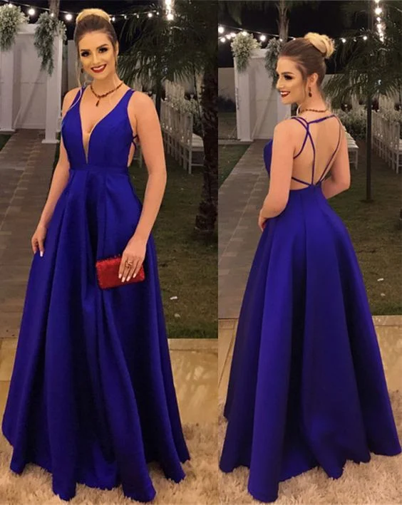 Popular Collection Artful Design Royal Blue Prom Dresses,Royal Blue Evening Gowns,Open Back Prom Dresses,Long Bridesmaid Dresses cg4676