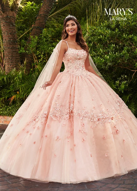 Playful Fashion Offers Flowing Silhouette Cape Quinceanera Dress by Mary's Bridal MQ2115