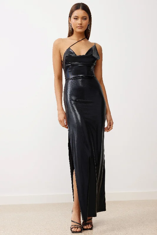 Chic Trends Unveiled Modern Glamour Ceres Dress - Black