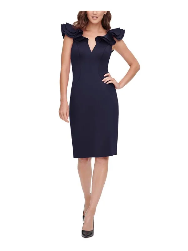 Stylish Deals Elegant Attire Womens Fitted Midi Bodycon Dress