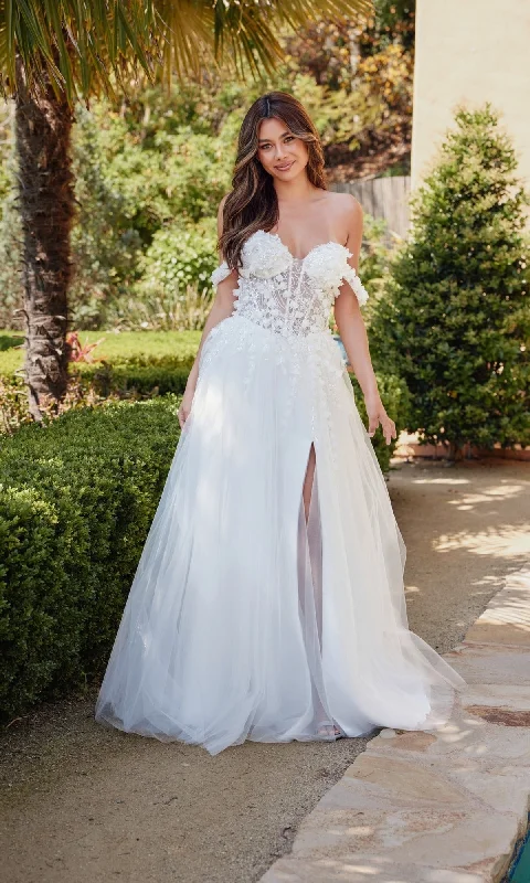 Fashion-Forward Seasonal Trend Off-White Bridal Ball Gown: Juliet JT2483KW