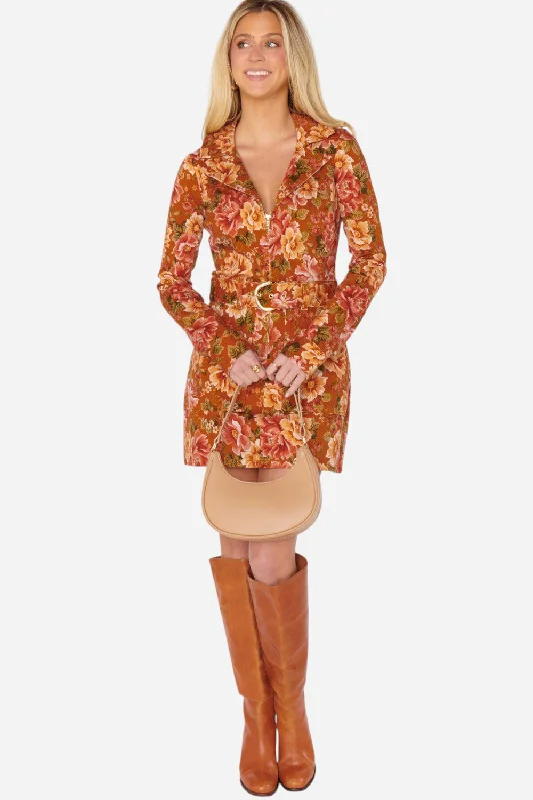 Sale Event, Prices Rock Polished Finish Show Me Your Mumu Outlaw Long Sleeve Dress in Garden Harvesst Denim