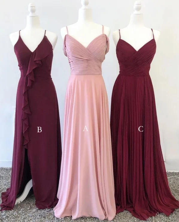 Classic Modern Offers Polished Finish SIMPLE SWEETHEART CHIFFON LONG PROM DRESS CHIFFON BRIDESMAID DRESS cg4710