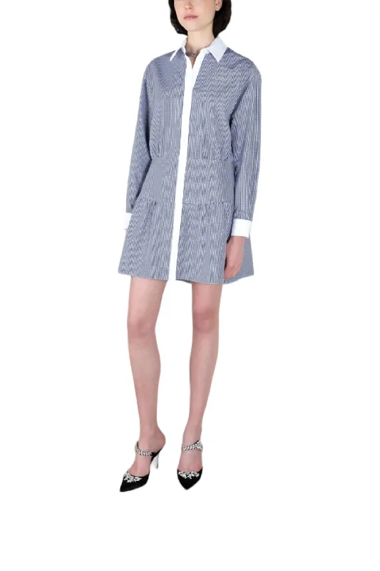 New In This Season Minimalist Office - Ready Style Charlotte Shirt Dress In Navy