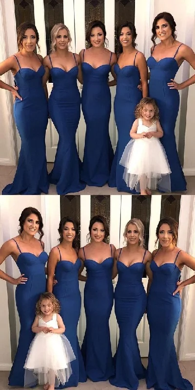 Season Sale Urban Sophistication Unique long prom dress Sexy Sweetheart Royal Blue Long Mermaid Bridesmaid Dresses   cg19544