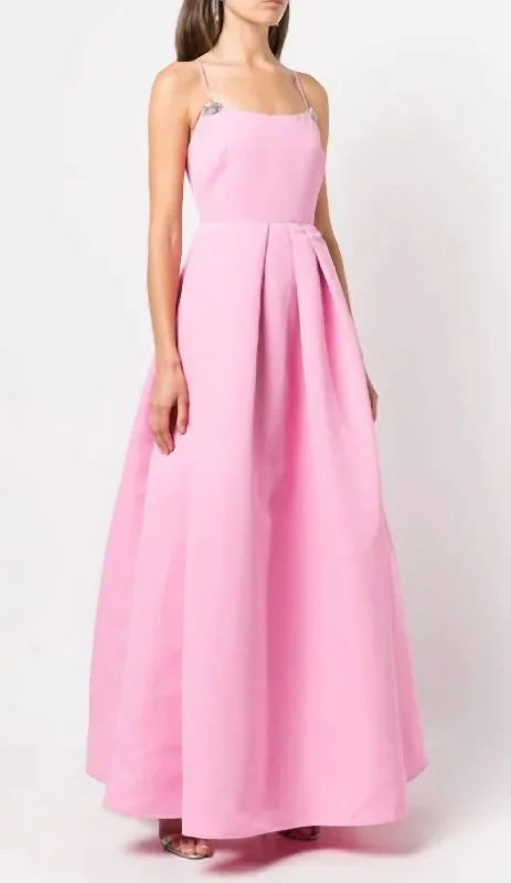 Limited Time Special Offer Refined Simplicity Gwen Gown With Crystals In Light Pink