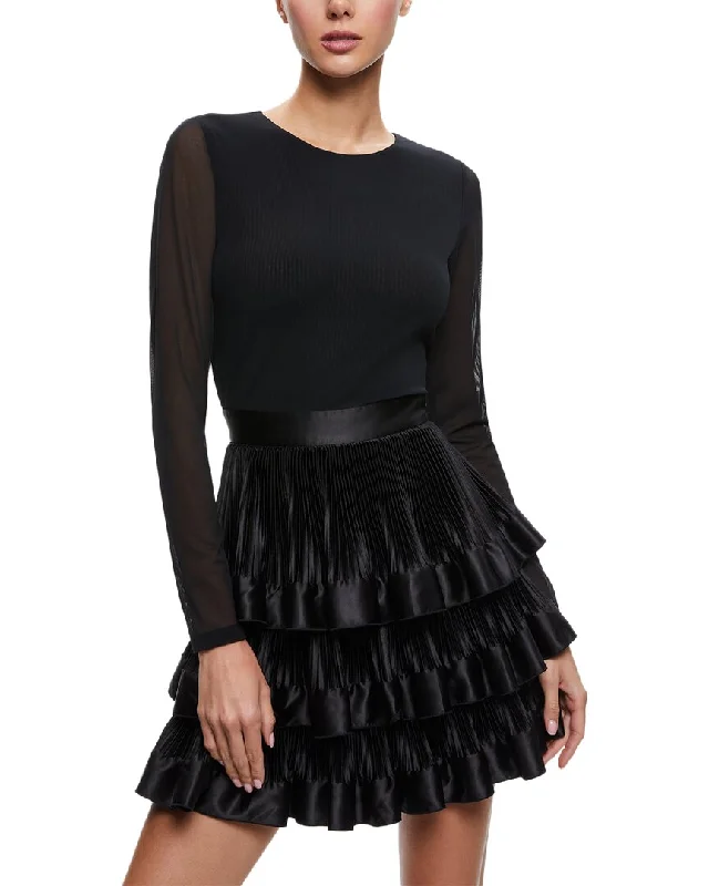 Timeless Elegance Sale Vintage Charm alice + olivia Chara Tiered Ruffle Mini Dress