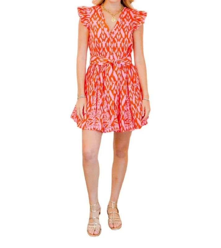 Seasonal Sale Contemporary Elegance Lela Mini Dress In Jaipur Ikat